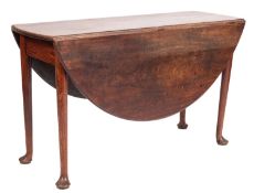 A George II mahogany gateleg table,