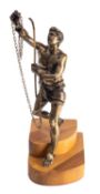 After Guillaume Coustou the Elder (French, 1677-1746), a bronze model of a groom,