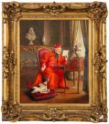 Paul Schaan (Russian, 1857-1924) - 'Un Ecrit Amusant' or 'An amusing piece of writing',