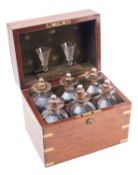 A Regency mahogany decanter case,
