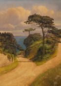 Samuel Edward Kelly (British, 1862-1935) - Looking towards the sea, probably Torbay,