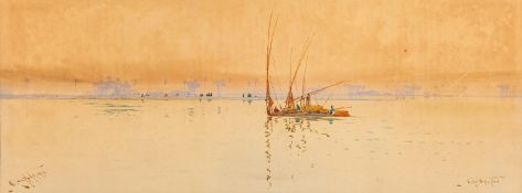 Augustus Osborne Lamplough (British, 1877-1930) - 'R Nile Afterglow',