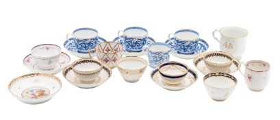 A mixed lot of late 18th/early 19th century English porcelain various factories including two