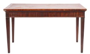 A George III mahogany hall table,