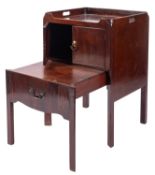 A George III mahogany night stand,
