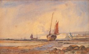 Ada Ghent (?) Late19th / early 20th Century school - Coastal landscape - Watercolour -