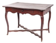 A Flemish walnut and marquetry side table,