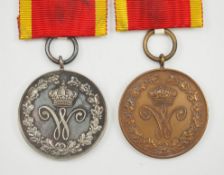 Braunschweig: Hausorden Heinrich des Löwen, Verdienstmedaille 1. und 2. Klasse.