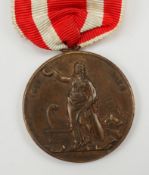 Hamburg: Medaille für Hilfeleistung beim Stadtbrand 1842.