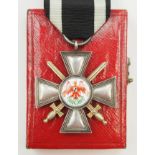 Preussen: Roter Adler Orden, 3. Modell (1854-1885), 4. Klasse, mit Schwertern, im Etui.
