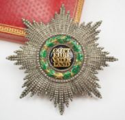 Hessen: Ludwigsorden, Großkreuz Stern, im Etui.