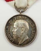 Lippe-Detmold: Leopold-Orden, Silber Medaille.