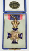 Bayern: Verdienstorden vom hl. Michael, 1. Modell (1837-1887), 2. Klasse Kreuz, im Etui.