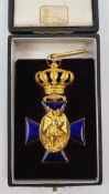 Bayern: Verdienstorden vom hl. Michael, 2. Modell (1887-1918), 2. Klasse Kreuz, im Etui.