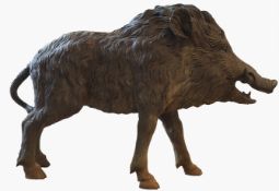 Boucher, Alfred (1850-1934): Keiler - Bronze 