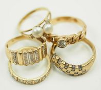 GOLD Diamant Ring Ensemble.