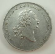 Sachsen-Coburg-Gotha: Friedrich III. (), Konventionstaler 1764.