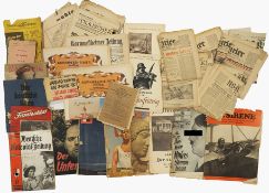 3. Reich: Lot Zeitschriften und Zeitungen.