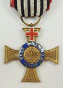 Preussen: Kronen-Orden, 3. Modell (1871-1918), 4. Klasse mit Genfer Kreuz.