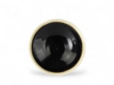 A Cizhou Black-glazed White-rimmed Conical Bowl