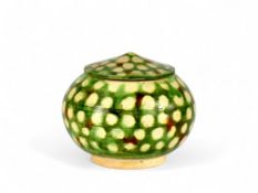 A Sancai-glazed Globular Jar and Cover, Tang dynasty or later