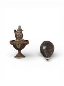 An Indian Bronze Mukha Linga, 19th century