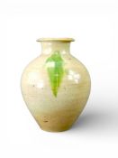 A White-glazed Green-splashed Vase, Northern dynasties