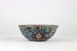 A Rare Ming Cloisonn?? Character Winecup, 16th century