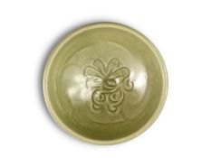 A Yaozhou Celadon Floral Bowl, Jin dynasty
