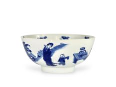 A Blue and White Bowl with Ladies, Kangxi
