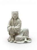A Good Blanc de chine Guanyin, 18/19th century,
