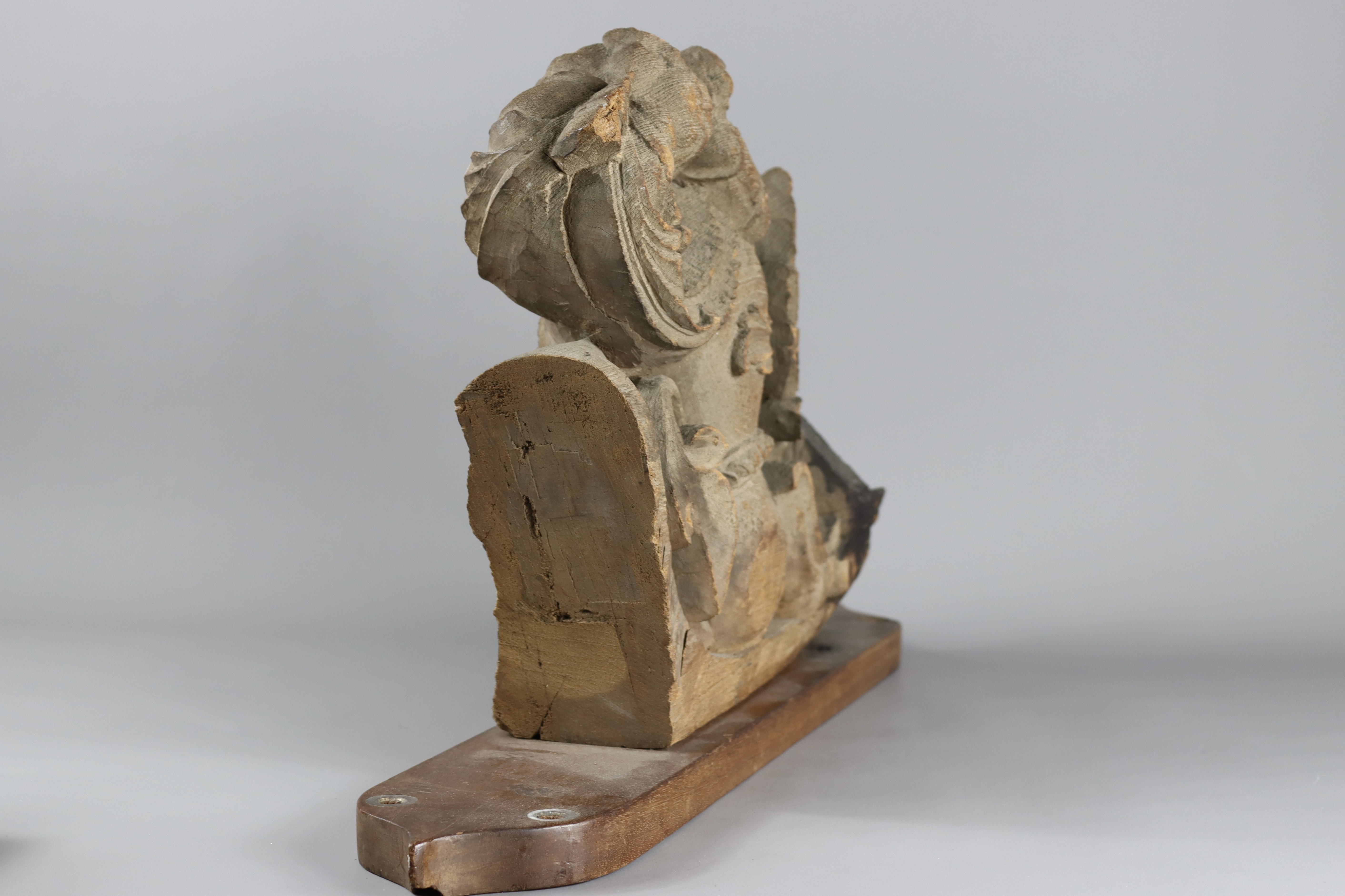 A wooden Lion Wall Bracket, India, 19th century, - Image 3 of 6