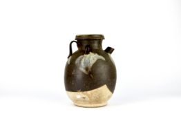 A Brown-glazed Phosphatic-splashed Ewer, Tang dynasty