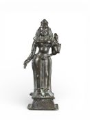 An Indian Bronze standing Devi, 16/17th century