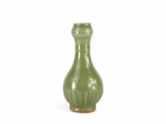 A Longquan Celadon Garlic Vase, Ming dynasty