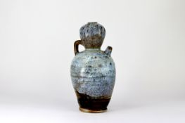 A Brown-glazed Phosphatic-splashed Double-gourd  Ewer, Tang dynasty