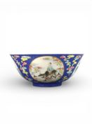 A famille rose Medallion Bowl, six character mark of Daoguang in underglaze blue and of the period