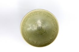 A Yaozhou Celadon Carved Bowl, Jin dynasty