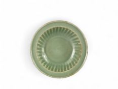 A Longquan Celadon Chrysanthemum Dish, Song dynasty