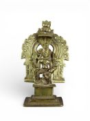 An Indian Bronze of Durga slaying the demon Mahishasura, 19th century