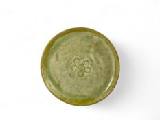 A Yuezhou Celadon Carved Dish, Southern dynasties