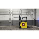 2017 Hyster Model: E35HSD3 3,500LB Stand up Counterbalance Electric Forklift. Hours: 8,034