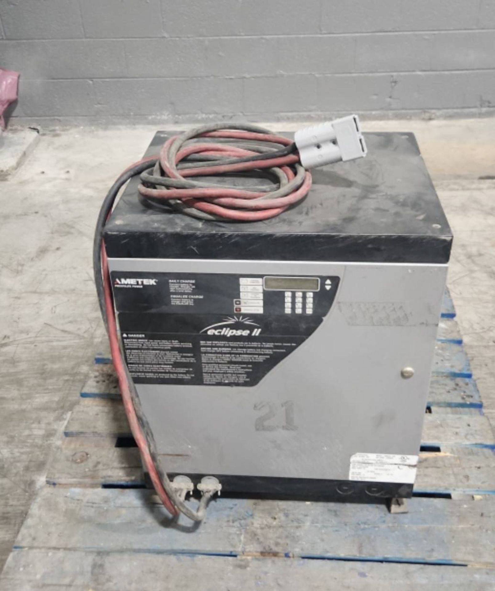 Ametek Eclipse II 12/24/36/48 Volt Electric Forklift Battery Charger.