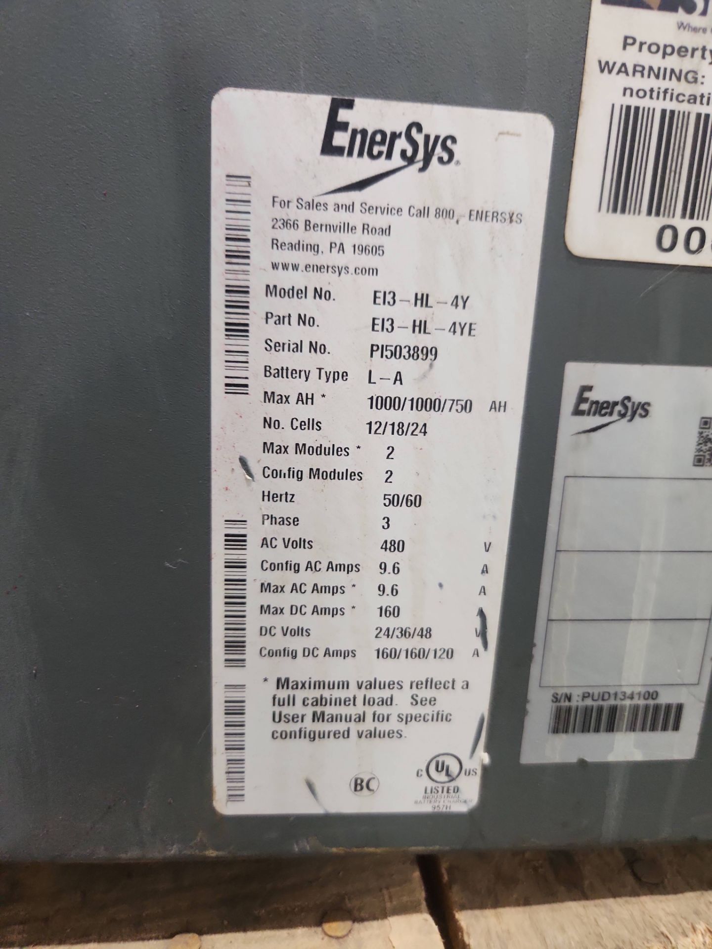 EnerSys EnPower Multi 24/36/48 Volt Electric Forklift Battery Charger. - Image 5 of 5