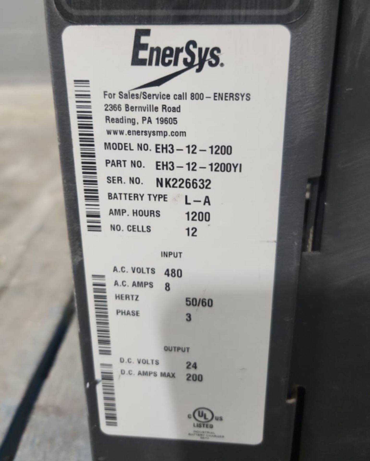 EnerSys EnForcer HF Multi 24 Volt Electric Forklift Battery Charger. - Image 4 of 5