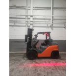 2018 Toyota Model: 8FG35U 8000 lb Capacity Forklift.