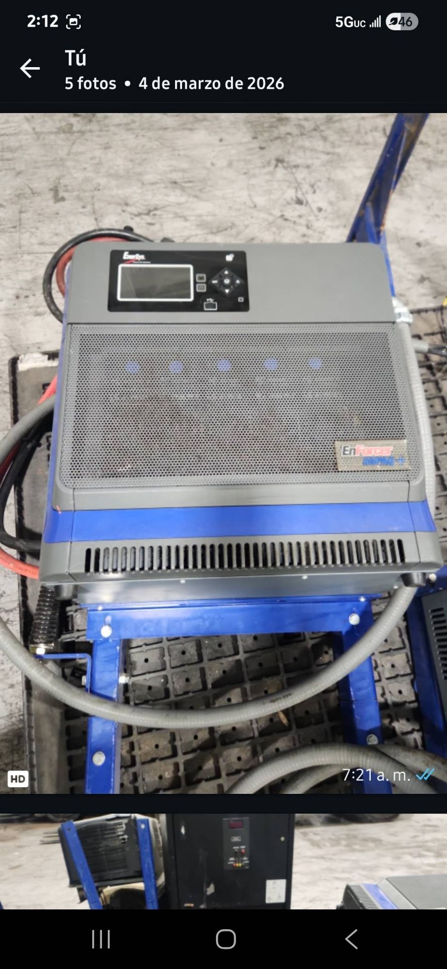 EnerSys Multi 24/36/48 Volt Electric Forklift Battery Charger. - Image 2 of 5