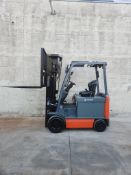 Toyota Model: 8FBCU32 6,500lb Capacity, Cushion Tire Forklift.