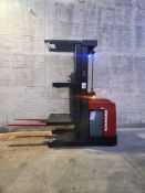 2021 Raymond Model: 530-0PC30TT 3,000lb Stand Up Counterbalance Electric Forklift. Hours: 2,072