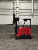 2020 Raymond Model: 425-C50QM 5,000 Lb Stand Up Electric Forklift. 258" Reach, 93" Lowered, 42"